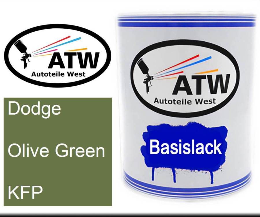 Dodge, Olive Green, KFP: 1L Lackdose, von ATW Autoteile West.